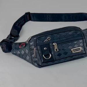 Tas Selempang Kulit PU Polo Amstar Tas Pinggang Terlaris Waistbag Waterproof Pria Wanita