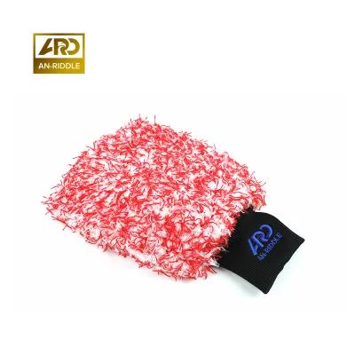AN-RIDDLE | Durable Wool Car Wash Mitts For Gentle Cleaning