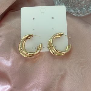 2021 New Trendy South Korea Fancy Earrings for Women Sterling Silver Needle Graceful Online Influencer All-Match Earrings Ear Rings