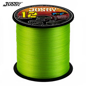 JOSBY 12 Strand Braid Fishing Line X12 300M 500M PE Multifilamento MaxDrag 25-120LB Saltwater High Strength Saltwater Durable