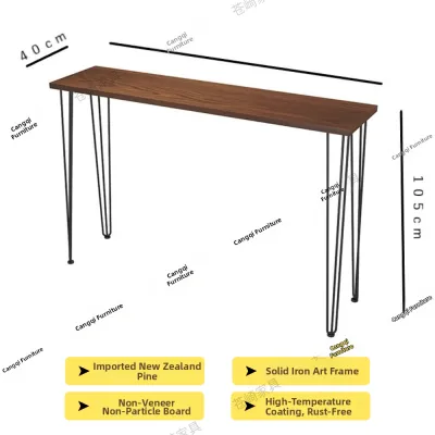 Solid Wood High Bar Table