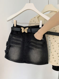 Váy Ngắn Chữ a Cạp Cao Phong Cách Mỹ Cho Nữ Mùa Hè 2024 Váy Ngắn Chữ a Cotton Cạp Cao Phong Cách Retro Cao Cấp