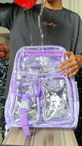 RICHMONDI - Tas Ransel Sekolah Tas Transparan Trendy Tembus Pandang PVC Y31