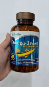 Estalife Omega-3 Fish Oil | 300 XS Softgels Easy to Swallow | Healthy Heart Brain Eye Joint Skin 鱼油 超小粒 易于吞咽