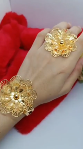 Grosir Gelang kendari Xuping Terbaru Dubai Wanita Dewasa Bracelet Perhiasan lapis Emas 24k Wanita Motif Bangle Anti Karat Tidak Mudah Luntur Bangle