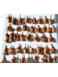 Yunnan Honghe Specialty Black Fruit Wood Tree Bump Pipe Carving Handheld Piece Double Use Thick Thin Chinese Style Home Decor