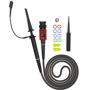 High Voltage Oscilloscope Probe 100:1 2KV 100MHz 100X Safety BNC Connector for Oscilloscope Adjustable attenuation Cleqee P4100
