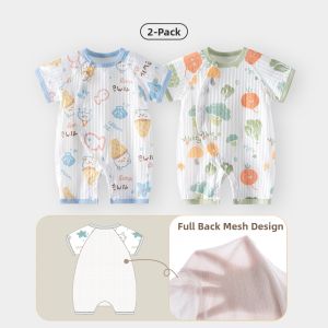 TONGLIANCHUXIN | Breathable Short Sleeve Infant Jumpsuit