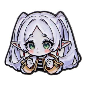 Bandai | Ghim Cài Men Hình Nhân Vật Elf Girl - Tóc Trắng Hoạt Hình Cài Áo Huy Hiệu Anime Trang Trí Ba Lô Mũ Quần Áo Quà Tặng