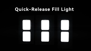 TELESIN Magnetic Quick Release Mini LED Fill Light for DJI Osmo Action 5 Pro / 4 / 3