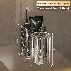Kaman | Hanging Toothbrush Holder And Cup Set