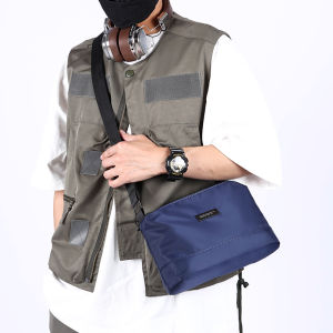 Large Capacity Mens Oxford Cloth Shoulder Bag Multifunctional Sports Mobile Wallet Crossbody Bag Waterproof Commuting Business Bag