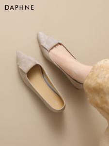 Daphne | Pointed Toe Bridal Style Female Pumps Coarse Heel