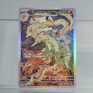 Funism | Self Made English Blaziken Ho-Oh Infernape Typhlosion Ninetales Chinese Style Card Hobby Texture Collection Card Toy