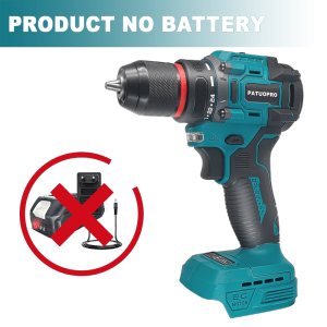 Brushless 10mm Electric Drill 60-100N.m Cordless 2-Speed Hand Drill Screwdriver Power Tools For Makita 18V Battery（No Battery ）