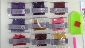 【24 hours delivery】DIY 5D Peony Nine Fish Diamond Cross Stitch Kit Embroidery Home Decor 80*35CM