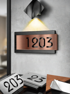 GELEKE | Luxury Style Customized Stainless Steel Door Number Sign