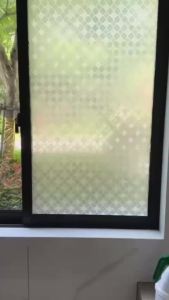 Chinese Retro Glass Sticker Translucent Opaque Window Anti-Leakage Anti-Peeping Frosted Film Window Grille Electrostatic Sticker