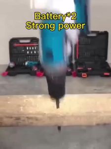 Cordless Drill Electric Wireless Hammer 48v68v88v128v168v Drill Cordless Impact Drill Power Tools Set Screw