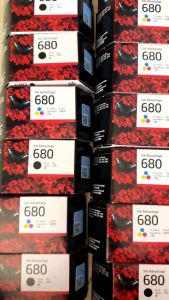 หมึก HP 680 ดำ HP 680 สี ของแท้ 100% มีกล่อง