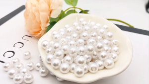 ลูกปัดไข่มุกจําลอง ABSไข่มุกกลม  3-20mm  สีขาว สีเบจ  DIY สร้อยข้อมือแต่งงานตกแต่งช่อดอกไม้เครื่องประดับค้นหาอุปกรณ์เสริม