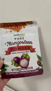 Bellevine Pure Mangosteen Powder Herbal Food Supplement – Natural Antioxidant Superfood 50g