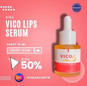 Vico Lips Serum Original 100% Pencerah Bibir Alami  Pencerah Bibir Gelap  Pemerah Bibir Hitam Serum bibir  Bibir Hitam  Pemerah Bibir Alami Terbaik