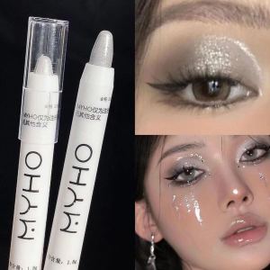 Matte White Lying Silkworm Highlighter Pen Eyes Corner Brightening Pearl High-gloss Eyeliner Waterproof Glitter Eyeshadow Stick