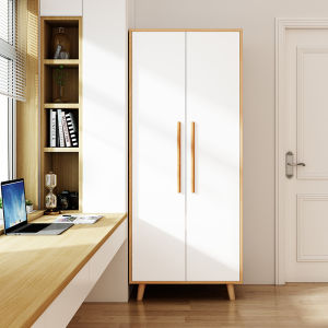 Scandinavian Simple Wardrobe For Home Bedroom Modern Minimalist Two Doors Kids Wardrobe Small Apartment Balcony Sun Protection Locker