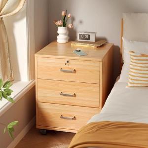 LIWAN | Lockable Portable Multi-functional Bedside Cabinet