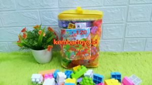 GBX2007-120 Balok Berkait Mainan Edukasi Edukatif Anak Happy Creative Block 120pcs