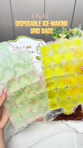 50pcs Disposable Ice Pack Freezer Ice Pack Self -sealed Ice Makes Edible Ice Making Box Summer DIY Drink Ice