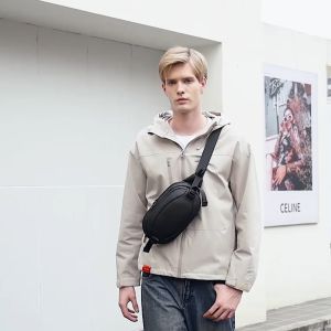 LEASTAT กระเป๋าคาดกระเป๋าเดินทางอกผู้ชายกันน้ำและกันขโมยใหม่2025คุณภาพสูงกระเป๋าคาดลำตัวกลางแจ้ง