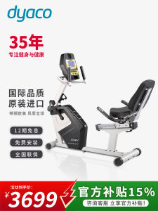 Dyaco Fr500 Recumbent Magnetic Exercise Bike Quiet Fitness Equipment for Elderly Rehabilitation Training Indoor Cycling