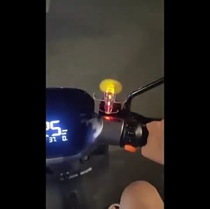 Electric Car Motorcycle Wind Energy Small Aircraft Wind Power LED Car Ornaments LED Light Decoration