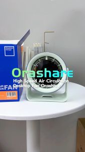 Orashare DF03 High Speed Air Circulation Desk Fan 4000mAh Ultra-Quiet Rechargeable Fan 5 Speed Adjustable Desktop Fan Wall Hanging Fan with 100 Gears Strong Wind for HouseholdKitchenDormitory Office