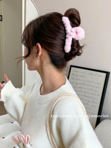 กิ๊บติดผมขนฟูๆติดไข่มุกเรียบหรูสไตล์ฝรั่งเศสกิ๊บหนีบผมรูปปลาฉลามดูแพงสำหรับผู้หญิงกิ๊บติดผมเกล้าผมเยอะเครื่องประดับศีรษะแบบใหม่2023