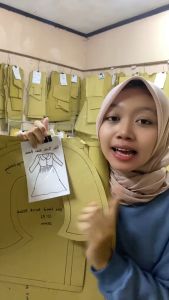 【COD】Pola Tunik Dewasa Kerah Rebah | Pola Baju Wanita Lengkap | Pola Instan | Pola Jiplak | Pola Jahitan Lengkap Firdaus Busana