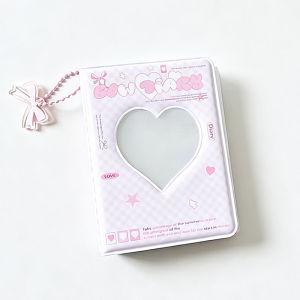 Sổ Đựng Ảnh Kiểu Hàn Quốc 3 Inch 40 Ngăn Hình Trái Tim Dành Cho Ảnh Polaroid Túi Đựng Thẻ Ảnh Cho Người Sưu Tầm