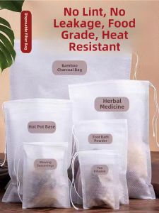 Disposable Small Non-woven Fabric Tea Bag for Medicinal Soup Straining And Herbs Separation Traditional Chinese Style Tea Accessories