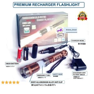 Senter Emergency LED Recharger Aluminium Alloy Premium: Pilihan Terbaik untuk Kehidupan Sehari-hari
