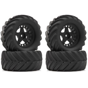 4 Chiếc Lốp Cao Su 86mm Dành Cho Xe RC Crawler 1/10 1/12 E-Revo TRAXX A HSP WLtoys 144001 - Hex 12mm Tương Thích Với 16208 16209 16210