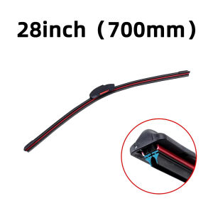YONGRUN 1PC Wiper Car Windshield Wiper Blade Replacement Part13"14"16"18"19"20"21"22"24"26"28"Boneless Double Rubber Strip Wiper