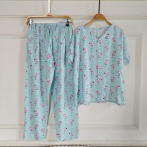 PIYAMA RAYON ADEM BAJU TIDUR v neck PIYAMA BUSUI