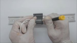 Cầu Đấu Dây Điện Nhanh Teminal Block1 vào 1 ra loại lo xo ấn Lắp Tủ Điện điều khiển tự động hóa công nghiệp