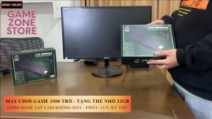 Máy Chơi Game Điện Tử 4 Nút Game Stick HDMI 3500+/200+ Trò Chơi Kết nối HDMI 4K kết nối với ti vi 32GB/64GB