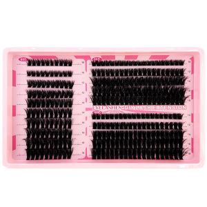 ขนตาปลอมมิงค์สังเคราะห์แบบฟูฟ่องและดุจขนตาแมวสำหรับแต่งหน้า