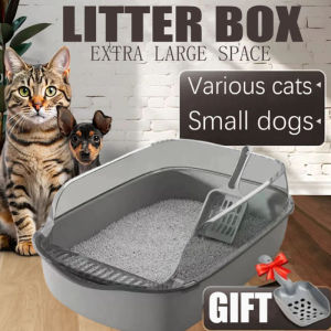 Cat Litter Box Open Litter Box with High Sides Detachable Extra Large Pet Basin Toilet Thickened Tandas Kucing