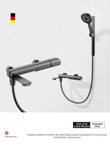 DXD | No-top-spray Adjustable Pressure Easy-install Shower Kit