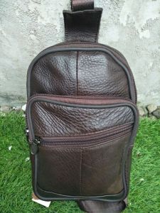 TAS SLEMPANG KULIT ASL.I KULIT SAPI BLACKCOFFE